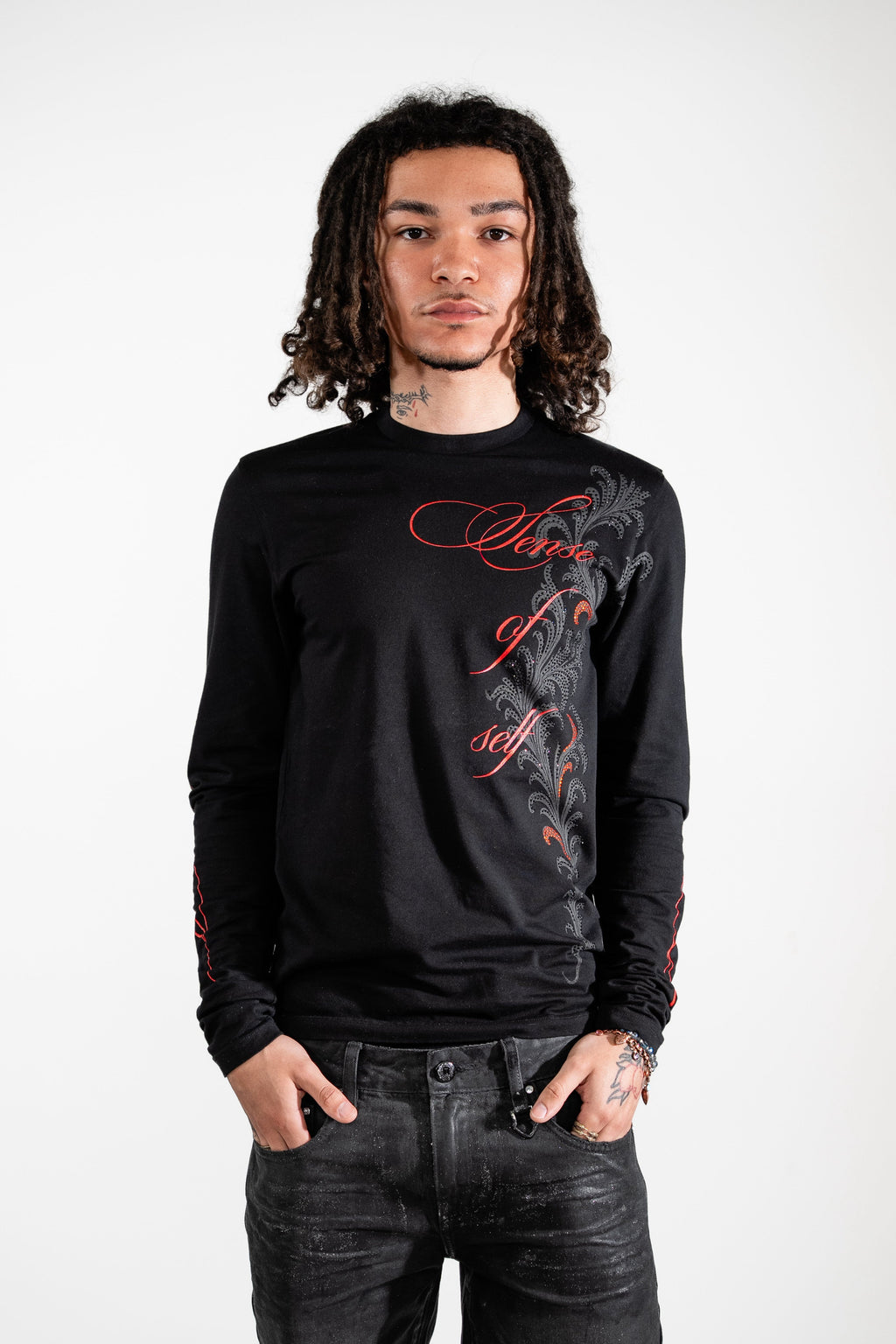 Sense Of Self Long Sleeve (Red) Ready to ship
