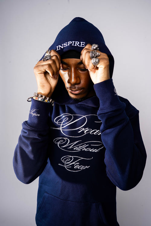 Dream Without Fear Hoodie (Navy) Ready to ship
