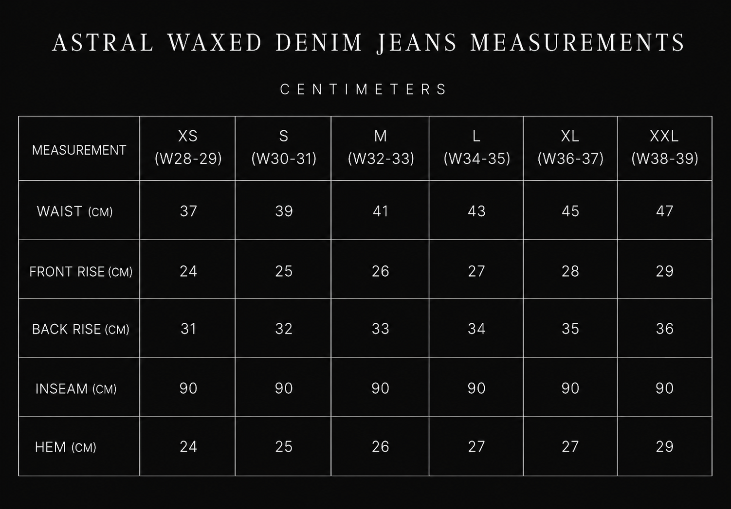 Astral Waxed Denim